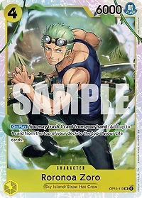 One Piece TCG - Roronoa Zoro (OP15-113) - Adventure on Kami's Island (OP15-EB04) PRESALE
