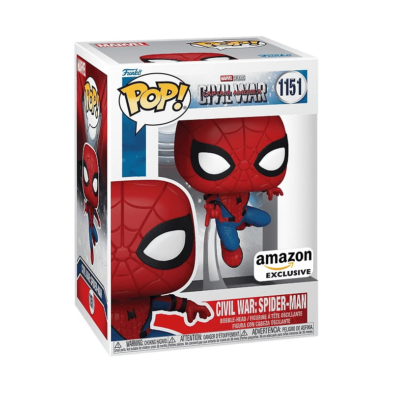Funko Pop! MARVEL CIVIL WAR: SPIDER-MAN #1151 [AMAZON EXCLUSIVE] *PREORDER*