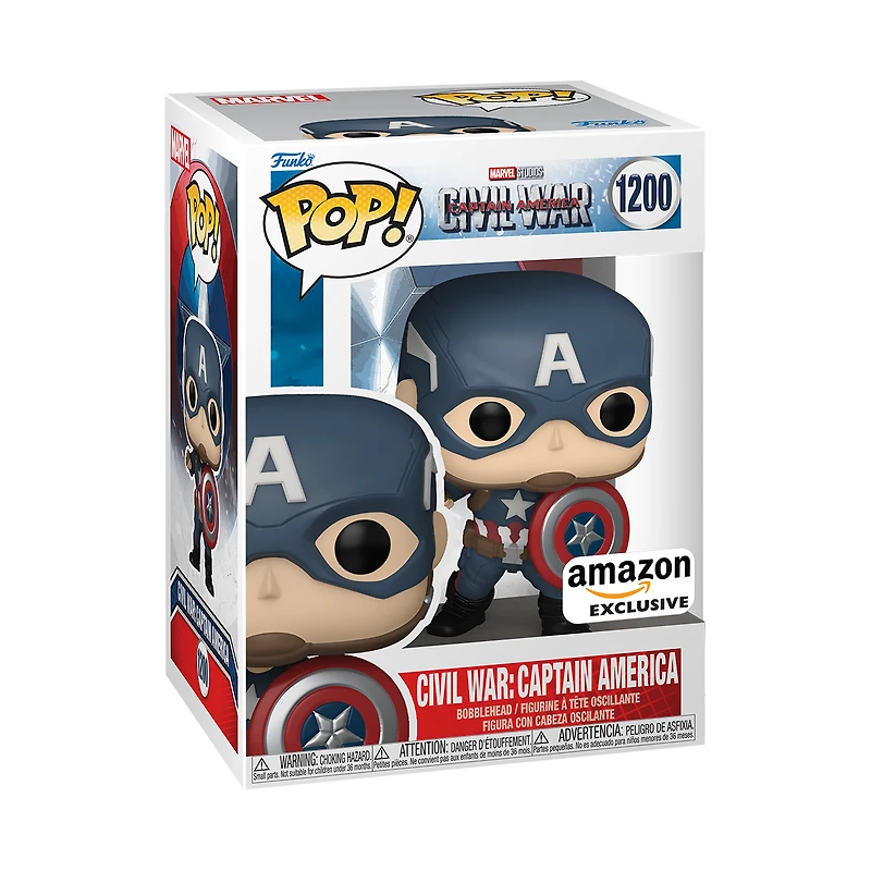 FUNKO POP! MARVEL CIVIL WAR CAPTAIN AMERICA #1200 [AMAZON EXCLUSIVE] *PREORDER*
