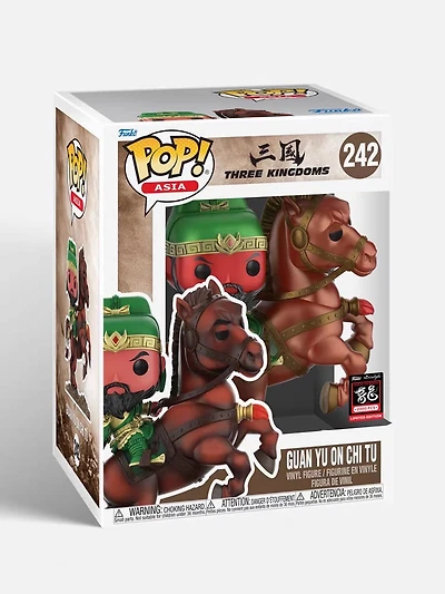 Funko Pop! Jumbo 6” Three Kingdoms (2024 Year of the Dragon) - Guan Yu On Chi Tu (Metallic) #242 [Limited 2,000pcs] **EXCLUSIVE**