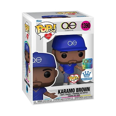 Funko Pop! QUEER EYE KARAMO BROWN #1390 with PURPOSE [FUNKO SHOP EXCLUSIVE] *PREORDER*