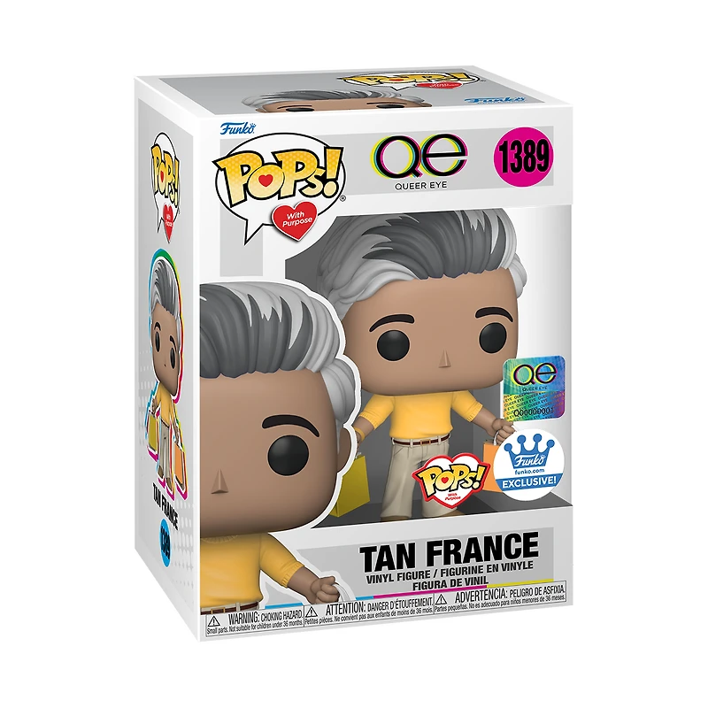 Funko Pop! QUEER EYE TAN FRANCE #1389 with PURPOSE [FUNKO SHOP EXCLUSIVE] *PREORDER*