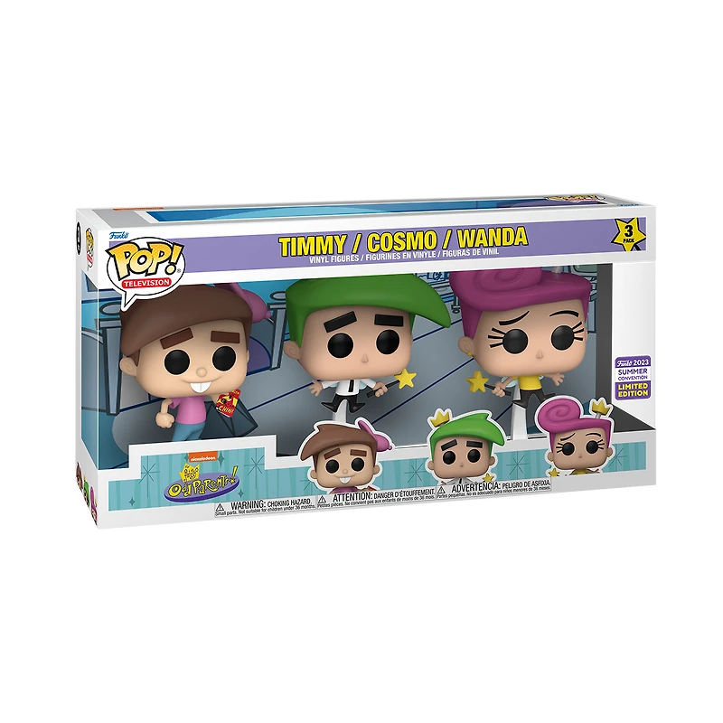 FUNKO POP! TELEVISION FAIRY ODDPARENTS 3-PACK [2023 SDCC SHARED EXCLUSIVE] *PREORDER*