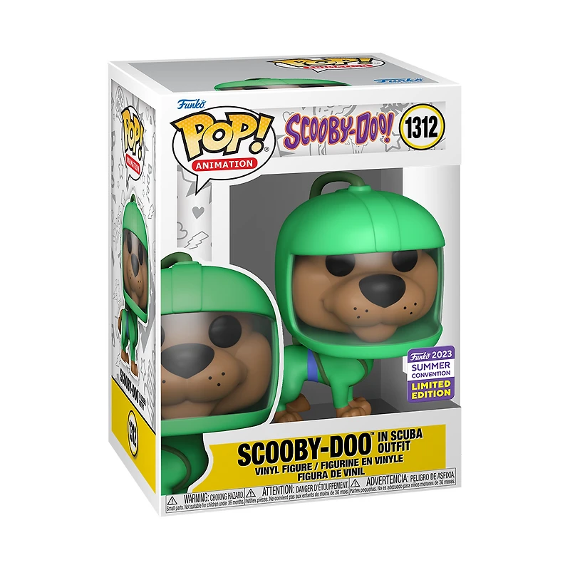 FUNKO POP! SCOOBY DOO in SCUBA Outfit #1312 [2023 SDCC SHARED EXCLUSIVE]
