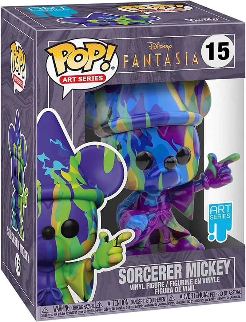 Funko Pop! Disney: Fantasia - Sorcerer Mickey (Art Series - Purple & Green) #15