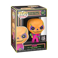 FUNKO POP! SAM UNMASKED WITH LOLLIPOP (BLACK LIGHT) #1121 (HOT TOPIC SCARE FAIR) *PREORDER*