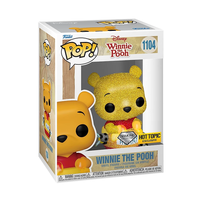 FUNKO POP! WINNIE THE POOH WITH HONEYPOT DIAMOND GLITTER #1104 [HOT TOPIC EXCLUSIVE] *PREORDER*