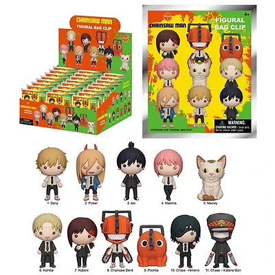 Chainsaw Man 3D Foam Bag Clip - Blind Bag Mystery Blind Bag