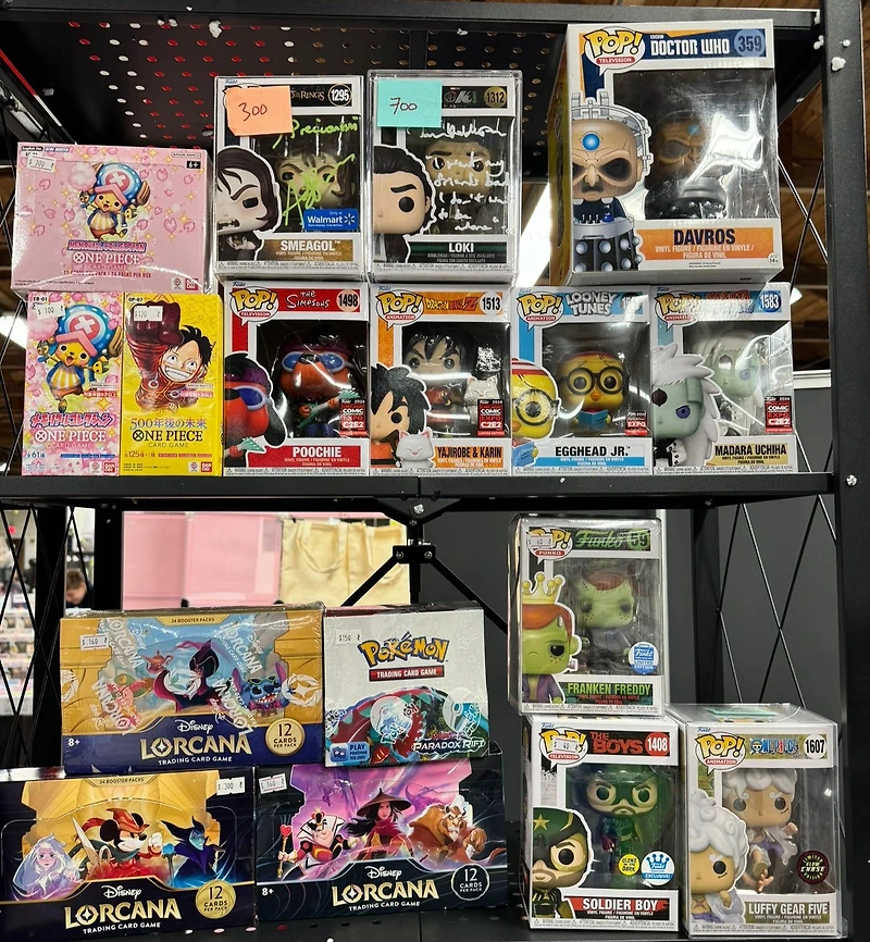 One Piece TCG + Disney Lorcana Pokemon Funko Pop! Movies / Marvel Television Anime **WEB ONLY**