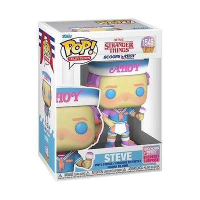 Funko Pop! Television: Stranger Things - Steve #1545 [Scoops Ahoy Sherbert Surprise] *PREORDER*