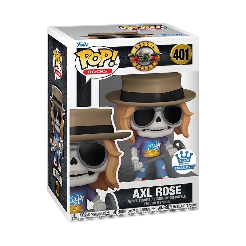 Funko Pop! Guns N Roses - Axl Rose (Skeleton) #401 [FUNKO SHOP EXCLUSIVE] **PREORDER**