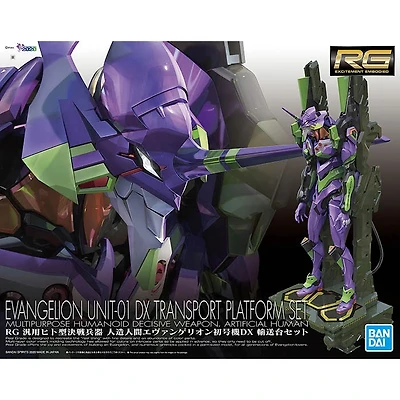 Gunpla - Evangelion Unit-01 DX Transport Platform Set Real Grade [RG] 1/144 Model Kit