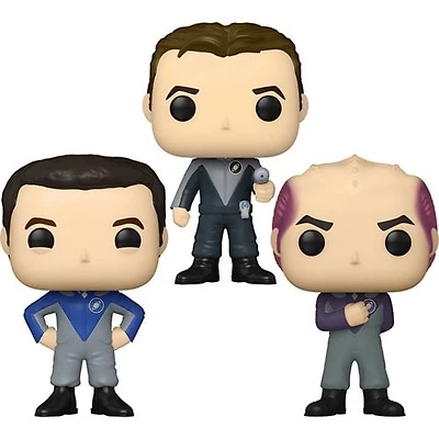 Funko Pop! GALAXY QUEST - SIR ALEXANDER DOCTOR LAZARUS FRED KWAN as TECH SERGEANT CHEN JASON NESMITH COMMANDER PETER QUINCY TAGGART