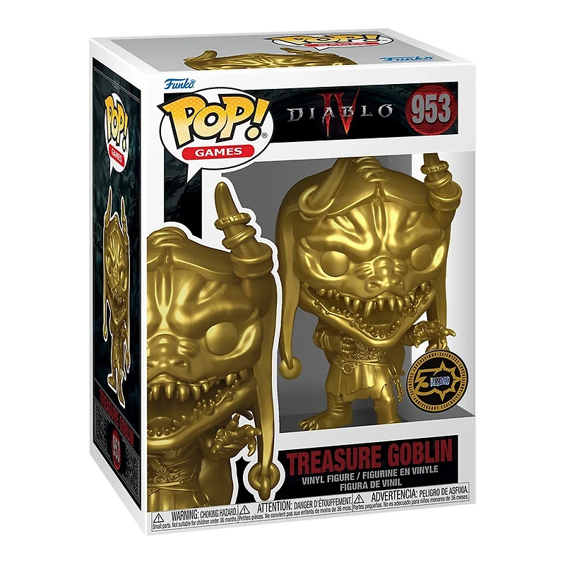 Funko Pop! Games: Diablo IV - Treasure Goblin (Metallic Gold) #953 [Blizzard 30th Anniversary] *PREORDER*