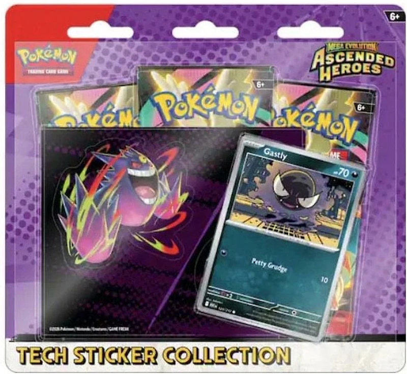 Pokemon TCG: Mega Evolutions - Ascended Heroes Tech Sticker Collection (Charmander / Gastly) *PREORDER*