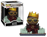 Funko Pop! Music: Rocks - Deluxe 6" Notorious B.I.G. (with Crown & Throne) #489