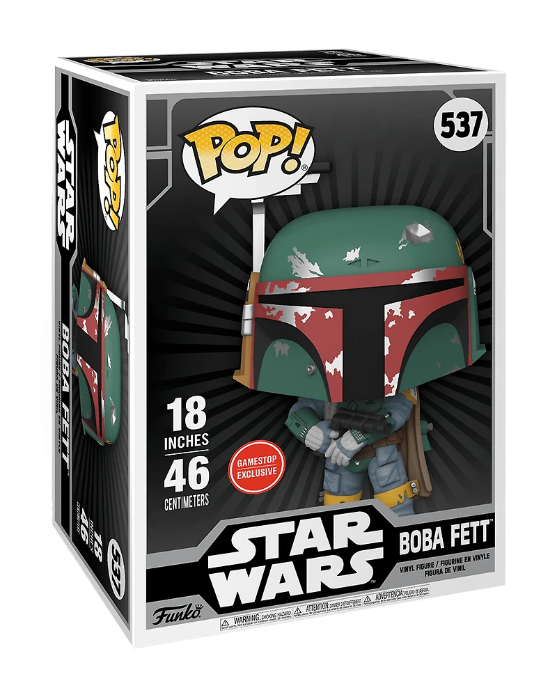 Funko Pop Mega! Star Wars - Boba Fett 18 Inch #537 [GAMESTOP EXCLUSIVE]