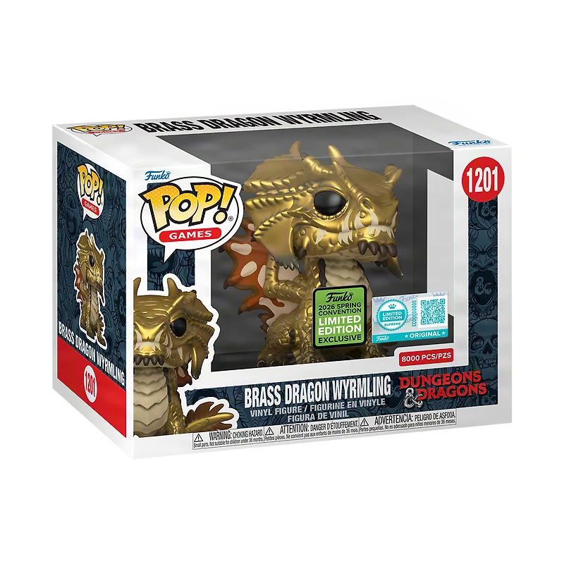 Funko Pop! Games: Dungeons & Dragons - Brass Dragon Wyrmling #1201 [2026 SHARED Spring Convention Exclusive - Limited Edition 8,000pcs] *PREORDER*