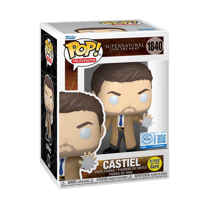 Funko Pop! Television: Supernatural - Castiel #1840 [Funko Special Edition - Glow-In-The-Dark (GITD)] *PREORDER*