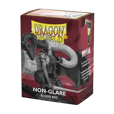 Dragon Shield - Non-Glare Blood Red Sleeves 100ct