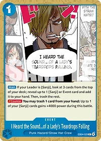 One Piece TCG - I Heard the Sound...of a Lady's Teardrops Falling EB04-29