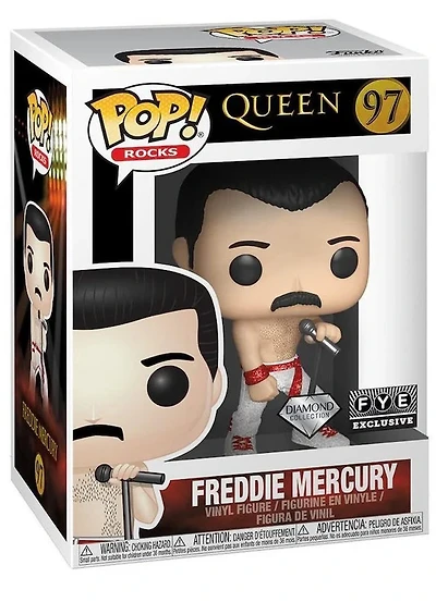 Funko Pop! Music: Queen - Freddie Mercury (Diamond) #97 [FYE Exclusive]