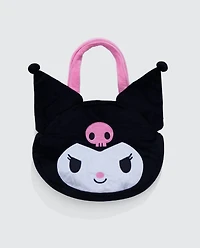 Sanrio - Kuromi Big Face Plush Tote Bag