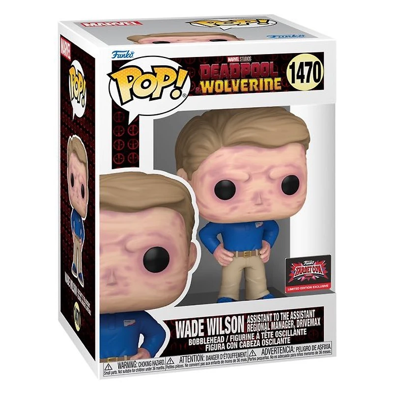 Funko Pop! Marvel: Deadpool & Wolverine - Wade Wilson Assistant to The Assistant Regional Manager, Drivemax #1470 [2024 Target Con Exclusive] *PREORDER*