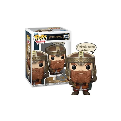 Funko Pop! Movies: Lord Of The Rings - Gimli (Nobody Tosses A Dwarf) #2028 *PREORDER*