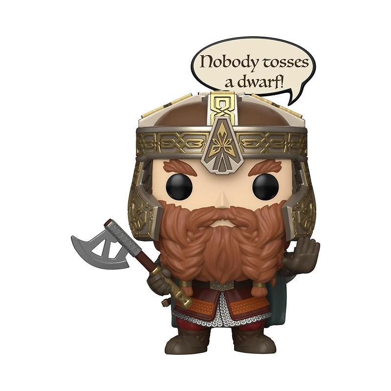 Funko Pop! Movies: Lord Of The Rings - Gimli (Nobody Tosses A Dwarf) #2028 *PREORDER*