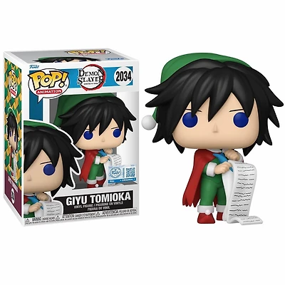 Funko Pop! Anime: Demon Slayer - Giyu Tomioka (Holiday) #2034 [Funko Special Edition] *PREORDER*