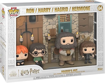 Funko Pop! Movies: Harry Potter - Deluxe Moment! Hagrid's Hut (Ron / Harry / Hagrid / Hermione) #04