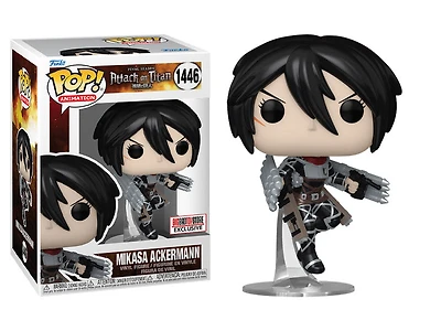 Funko Pop! Anime: Attack On Titan - Mikasa Ackermann (Metallic) #1446 [BigBadToyStore Exclusive]