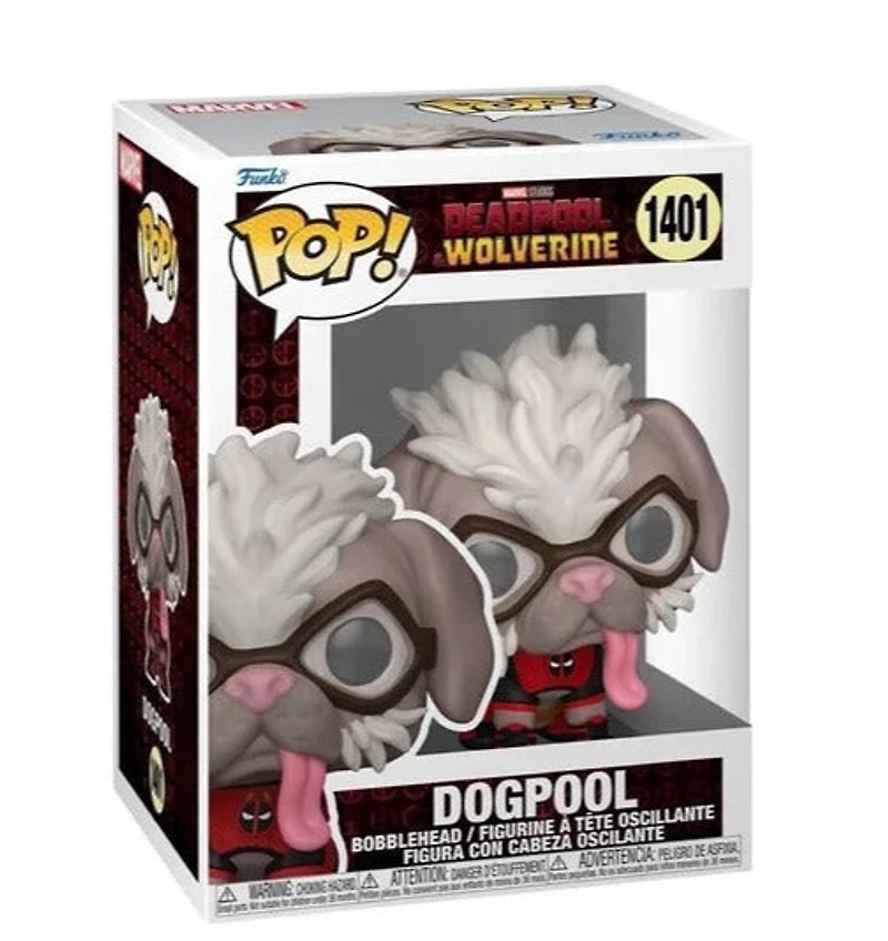 Funko Pop! Marvel: Deadpool & Wolverine - with Headpool #1400 / Dogpool #1401 Kidpool #1402 Babypool #1403 Pocket Keychain