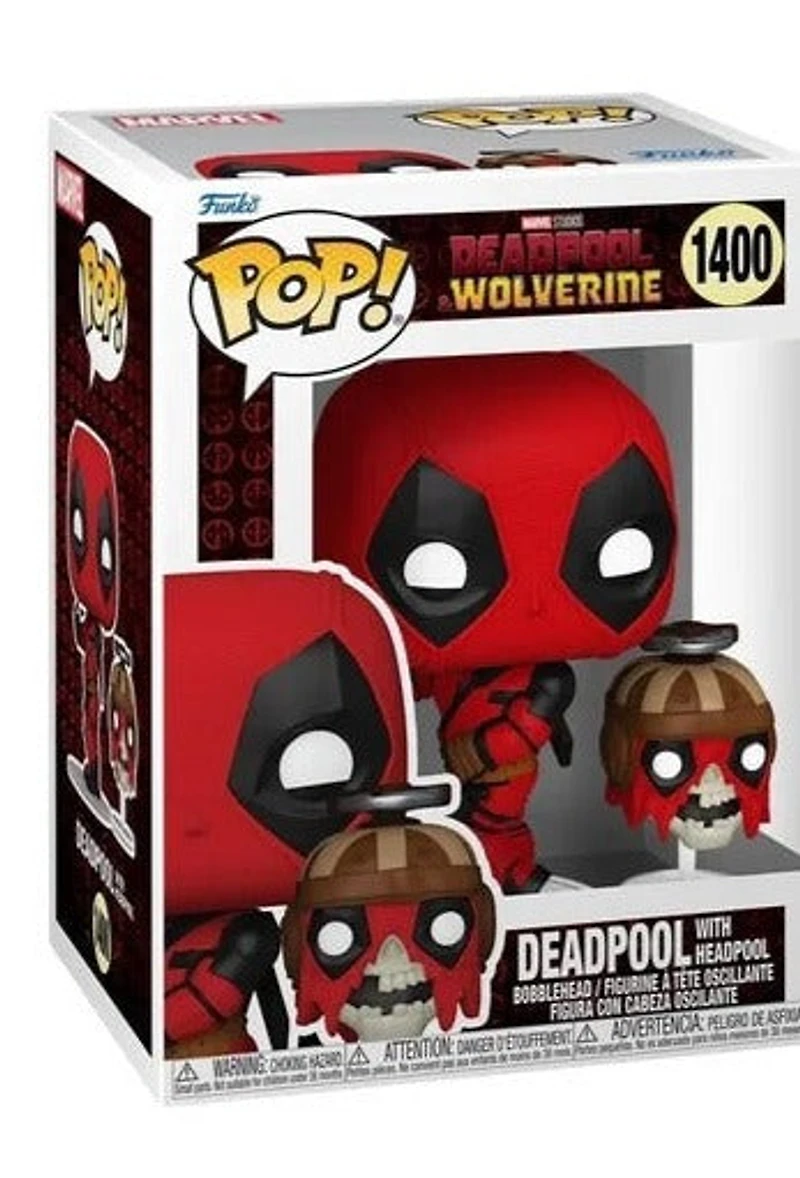 Funko Pop! Marvel: Deadpool & Wolverine - with Headpool #1400 / Dogpool #1401 Kidpool #1402 Babypool #1403 Pocket Keychain