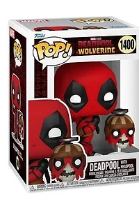 Funko Pop! Marvel: Deadpool & Wolverine - with Headpool #1400 / Dogpool #1401 Kidpool #1402 Babypool #1403 Pocket Keychain