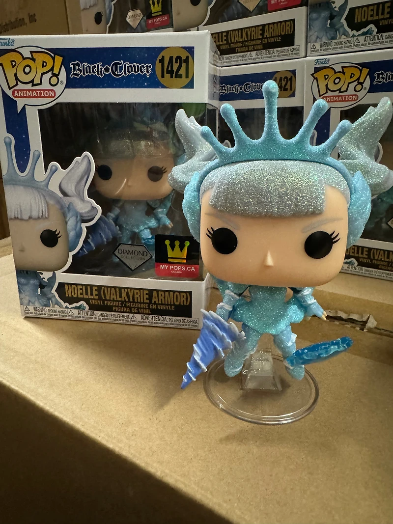 Funko Pop! Anime Black Clover Noelle with Valkyrie Armor #1421 [MY POPS EXCLUSIVE] DIAMOND GLITTER