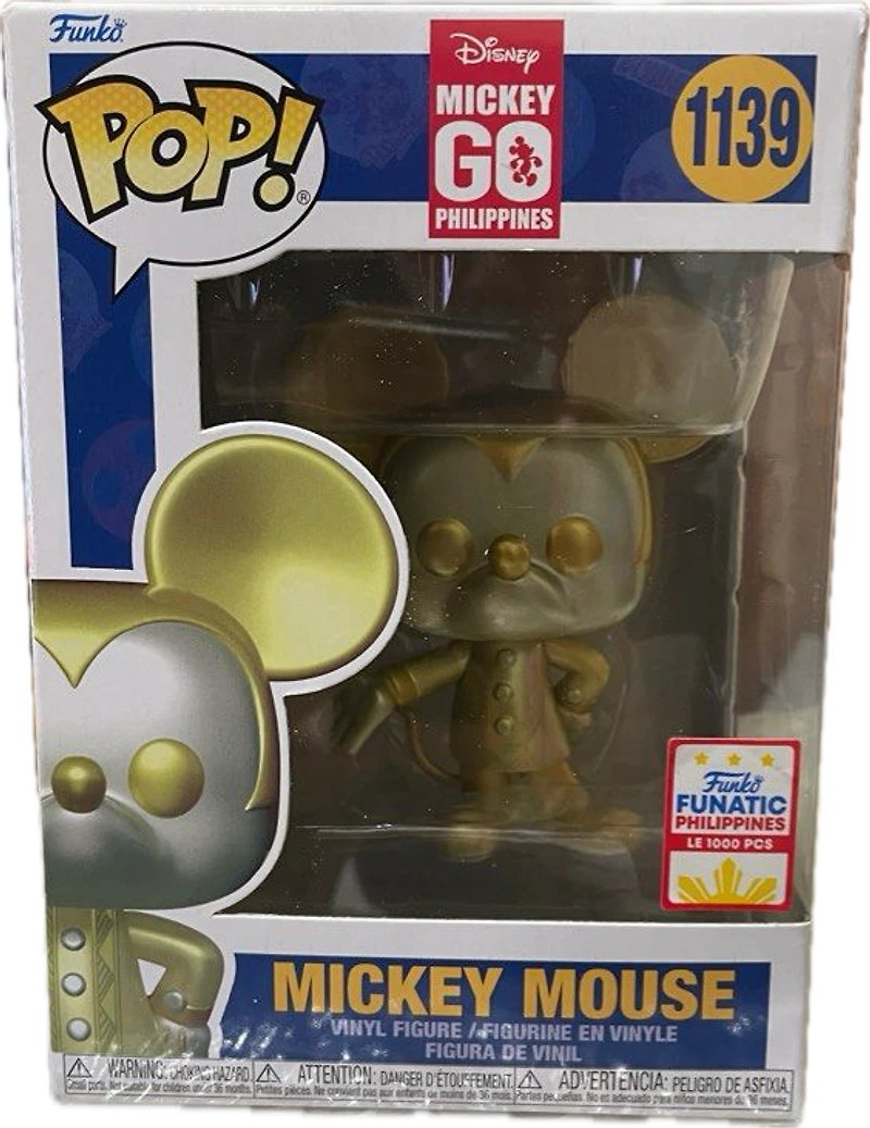 Funko Pop! DISNEY GOLDEN MICKEY MOUSE GO BARONG #1139 [Toy CON FUNATIC PHILLIPINES ONLY LIMITED 1000 EXCLUSIVE]