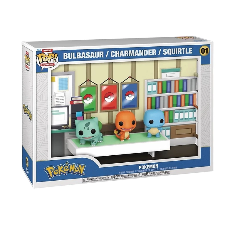 Funko Pop! Games: Pokemon - Deluxe Bulbasaur / Charmander / Squirtle (Starters Moment)