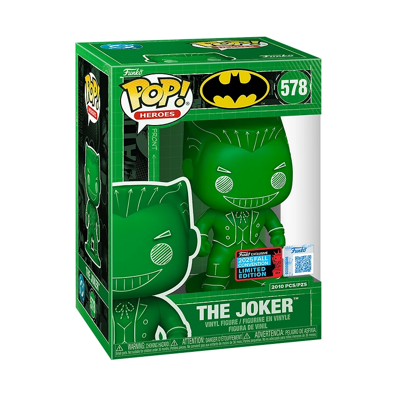 Funko Pop! Heroes: Batman - The Joker (Green Blueprint) #578 [Shared Convention Sticker 2025 NYCC - Limited Edition 2,010pcs]