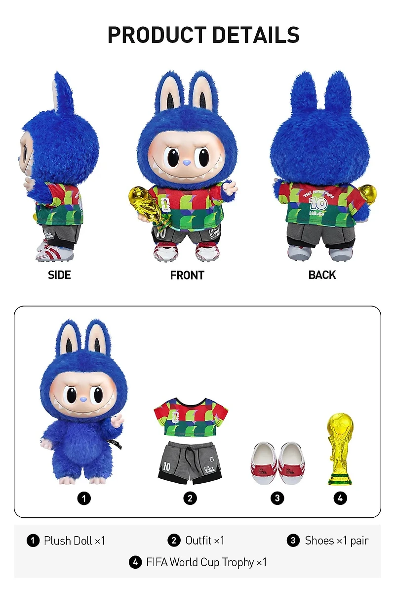 PopMart: The Monsters (Labubu) x FIFA Series - "Catch The Win" Vinyl Face Doll *PREORDER*