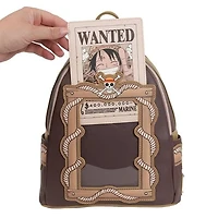 Loungefly: One Piece - Wanted Poster (Dead Or Alive) Monkey D. Luffy Mini Backpack [Entertainment Earth Exclusive] *PREORDER*