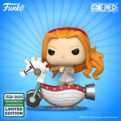 Funko Pop! Anime: One Piece - Nami with White Hobby Horse (Rides) #128 [2025 Wondrous Convention Exclusive]