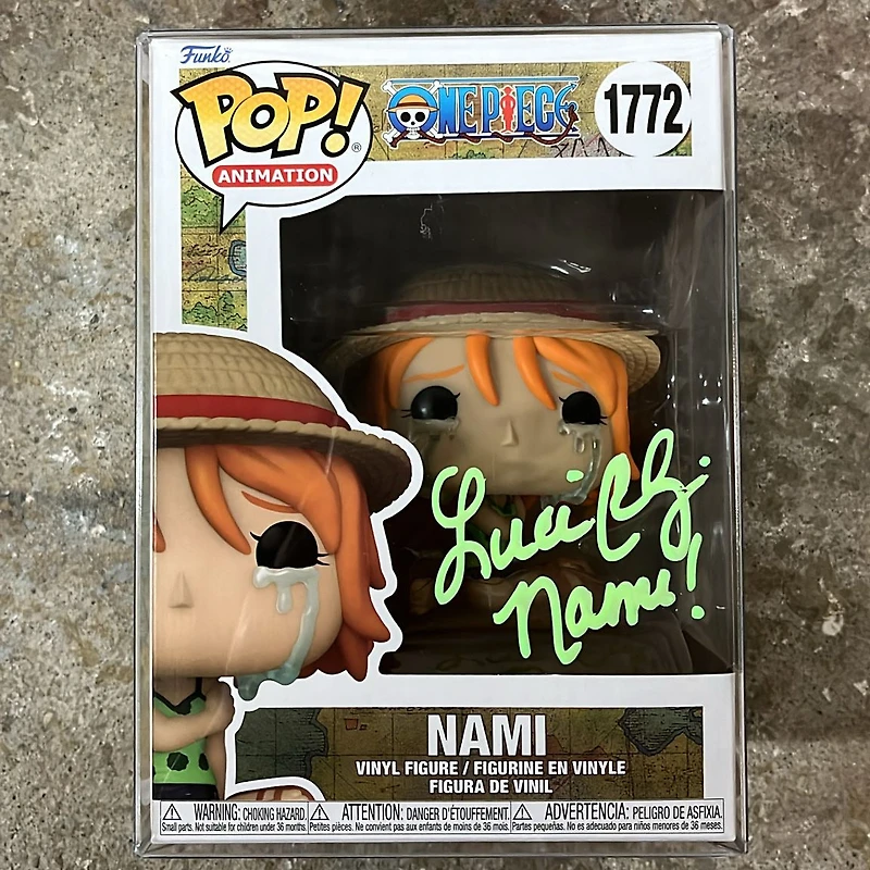 Funko Pop! Anime: One Piece - Nami #1772 SIGNED BY LUCI CHRISTIAN