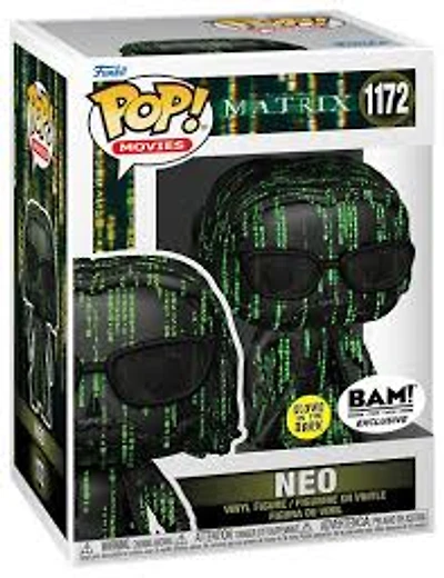 Funko Pop! Movies: Matrix Resurrections - Neo (Coded) #1172 [BAM! Exclusive - GITD]