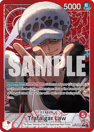One Piece TCG - Trafalgar Law OP14-01 (Alternate Art)