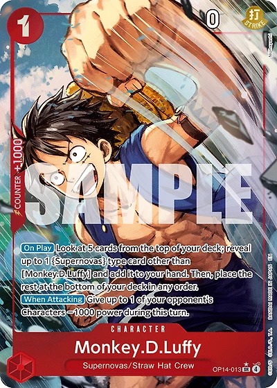 One Piece TCG - Monkey.D.Luffy OP14-13 (Alternate Art)