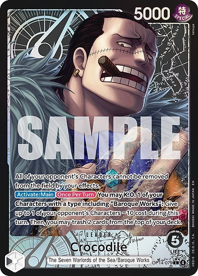 One Piece TCG - Crocodile OP14-79 (Alternate Art)
