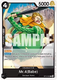One Piece TCG - Mr.4(Babe) OP14-93