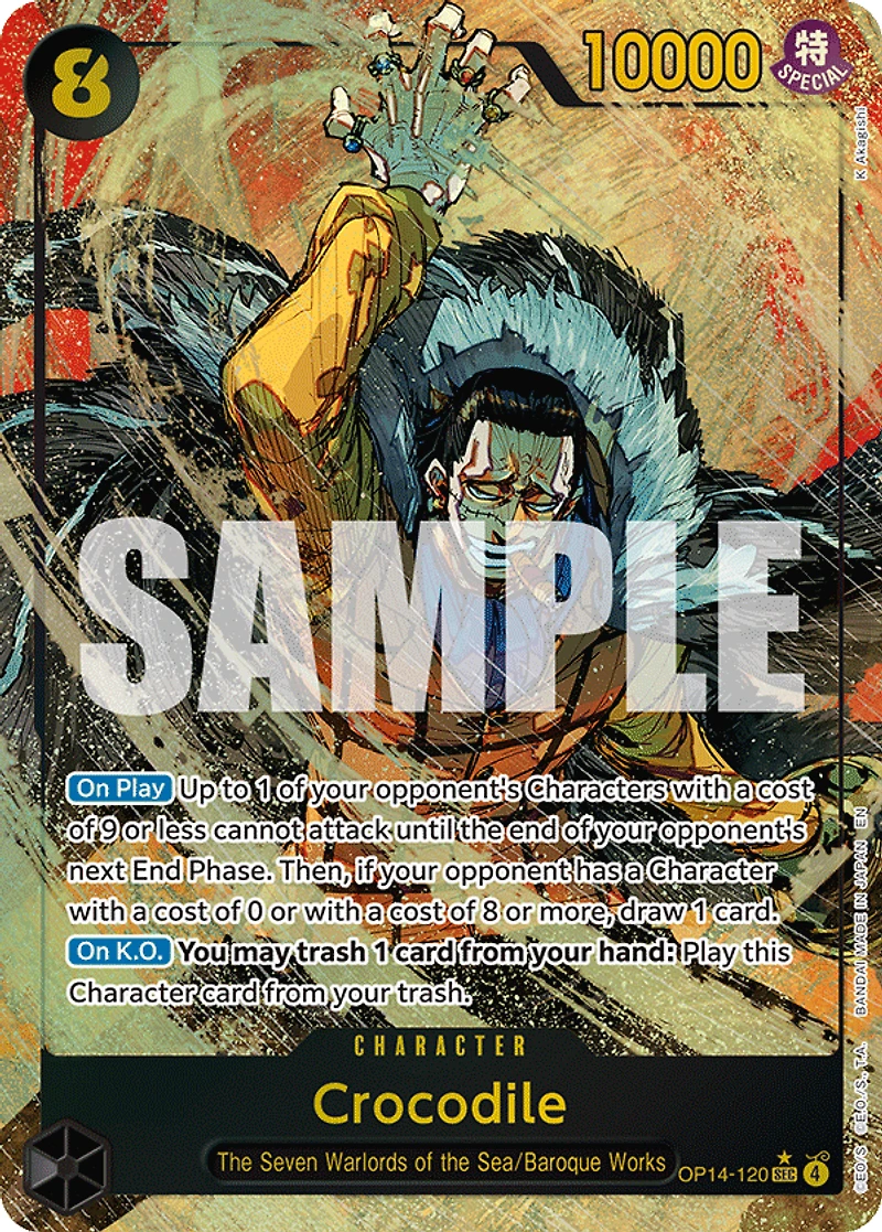 One Piece TCG - Crocodile OP14-120 (Alternate Art)